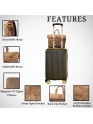 Men's Briefcase Office Bag Genuine Buffalo Leather Messenger Bag Laptop Work Bag